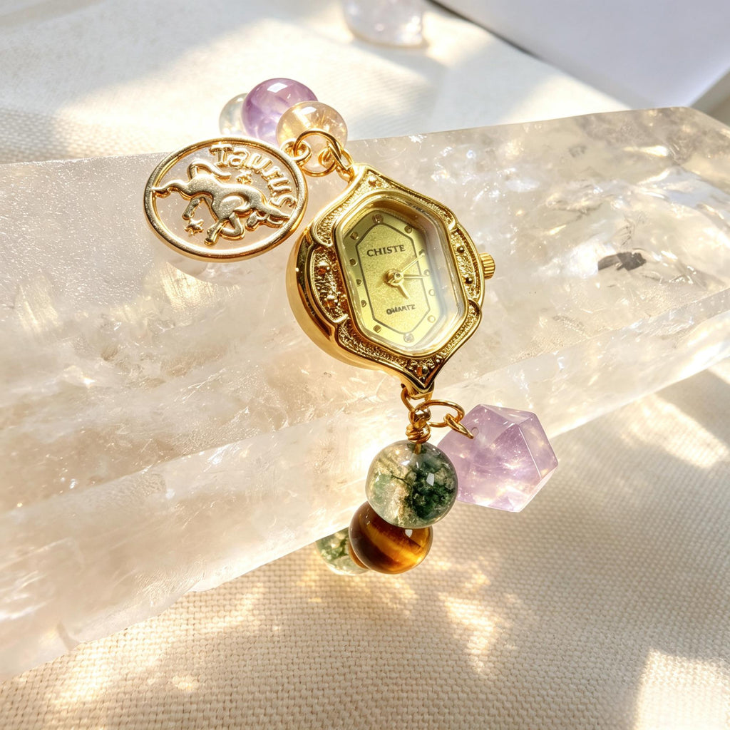 Taurus Vintage Emotional Healing Crystal Watch