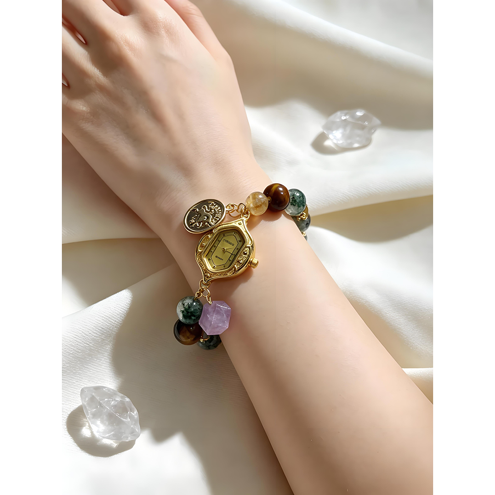 Taurus Vintage Emotional Healing Crystal Watch