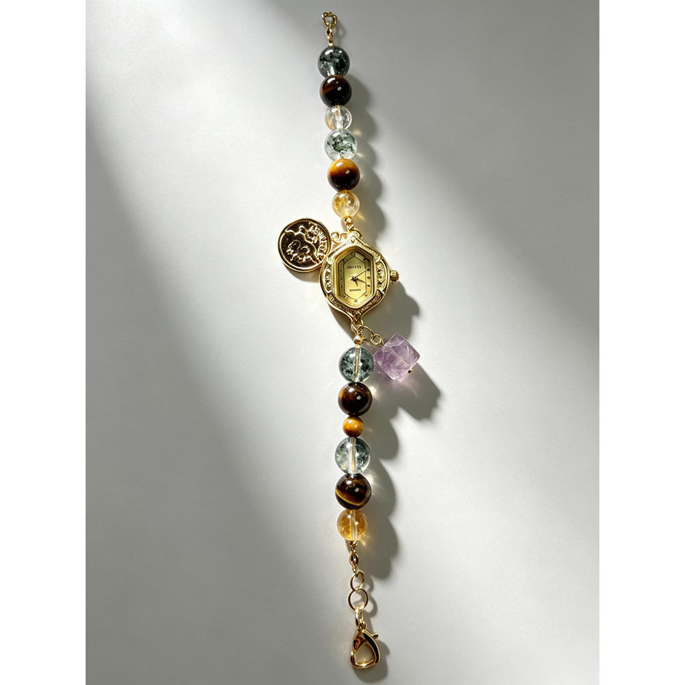 Taurus Vintage Emotional Healing Crystal Watch