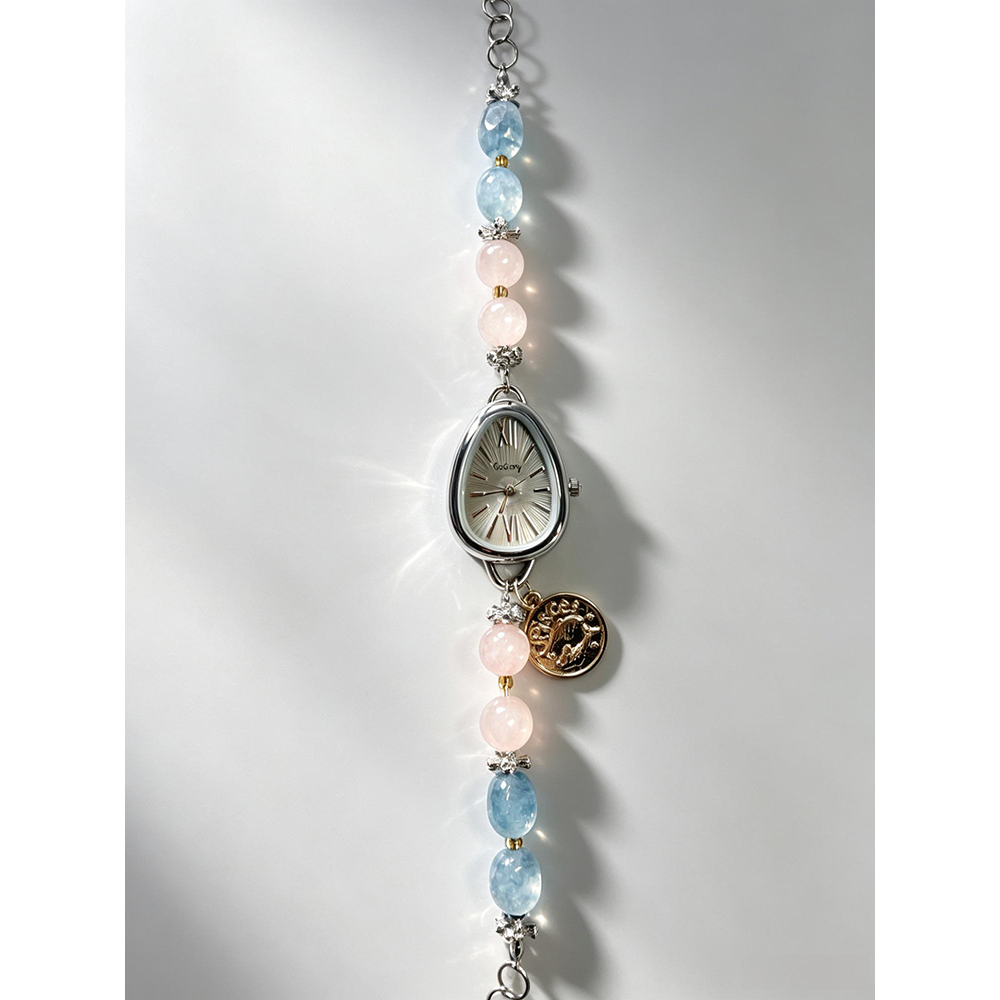Pisces Energy Watch (Rose Quartz & Aquamarine)