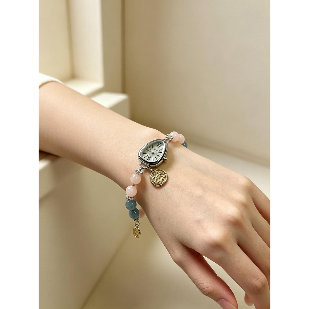 Pisces Energy Watch (Rose Quartz & Aquamarine)